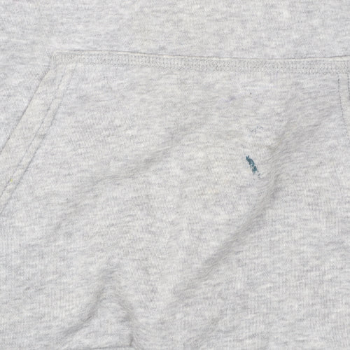 Adidas Womens Grey XS Pullover Hoodie Sweatshirt Logo Raglan