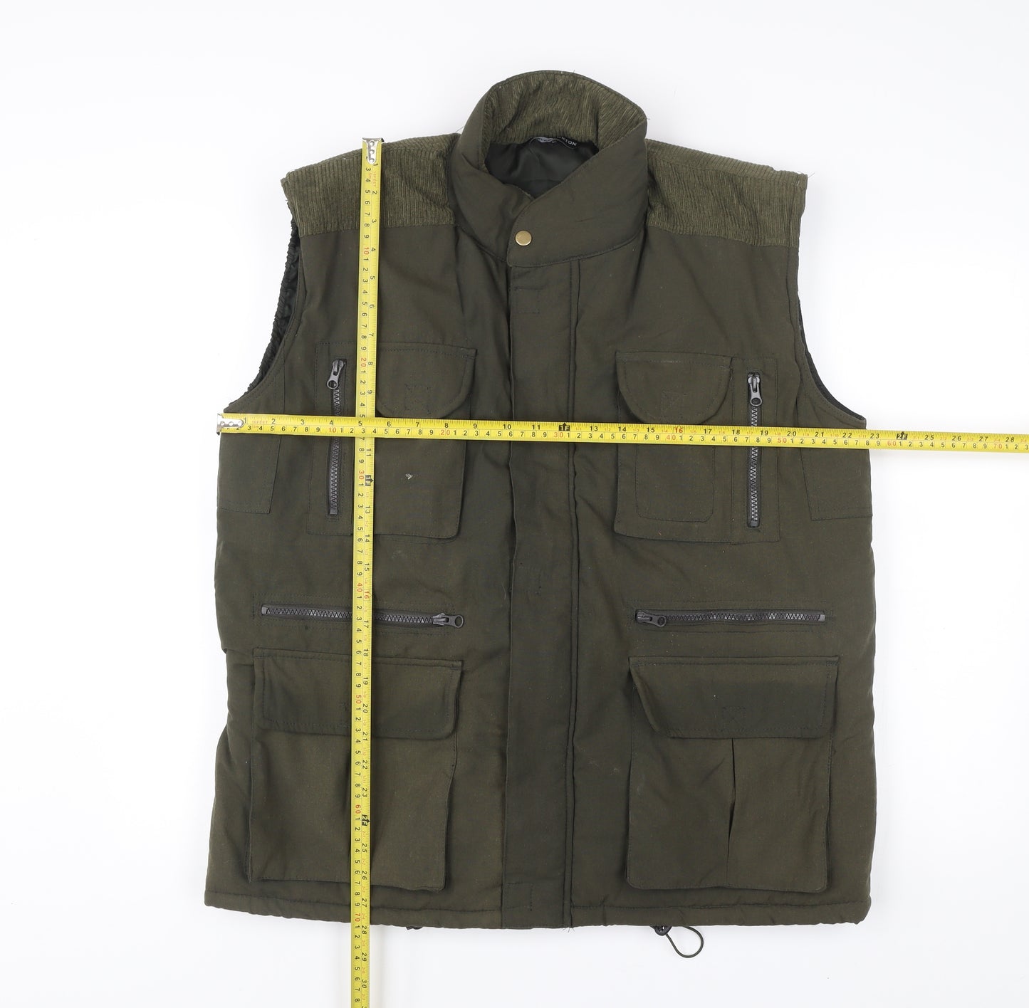 Charles Norton Men's Green M Waistcoat Bodywarmer Outdoor Pockets