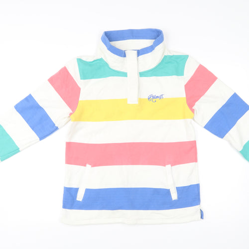Animal Womens Multicoloured Stripe Henley Sweatshirt Size 10
