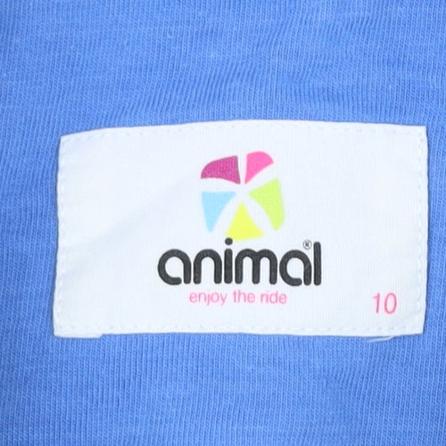 Animal Womens Multicoloured Stripe Henley Sweatshirt Size 10
