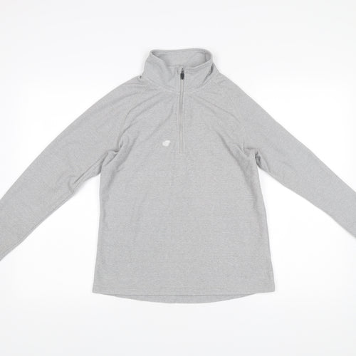 Trespass Women’s Grey 1/2 Zip Hoodie UK 10 Polyester Outdoor