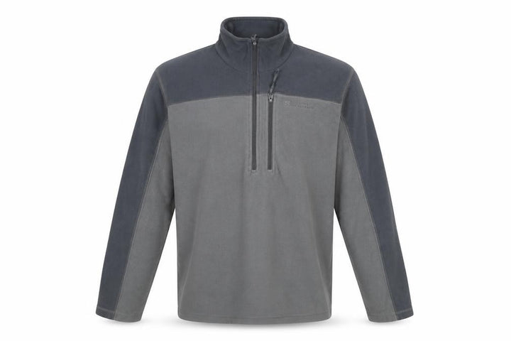 Mountain Warehouse Men's Grey Fleece Sweatshirt Small 1/2 Zip Lightweight