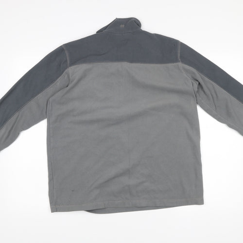 Mountain Warehouse Men's Grey Fleece Sweatshirt Small 1/2 Zip Lightweight