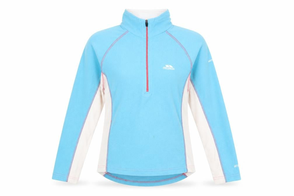 Trespass Women’s Blue Fleece Sweatshirt XXS 1/2 Zip Outdoor Hiking Top