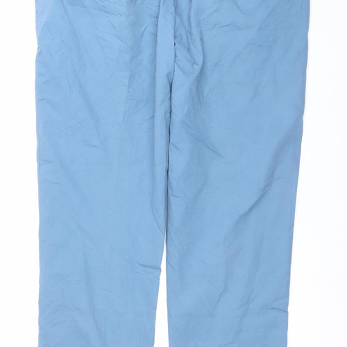 Marks and Spencer Men’s Blue 36L Chino Trousers Cotton Blend