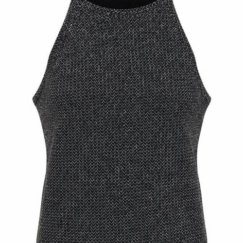New Look Teens Black Glitter Halter Camisole Tank Top Size 10