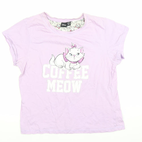 Disney Women’s Purple Marie Aristocats Nightshirt T-Shirt L