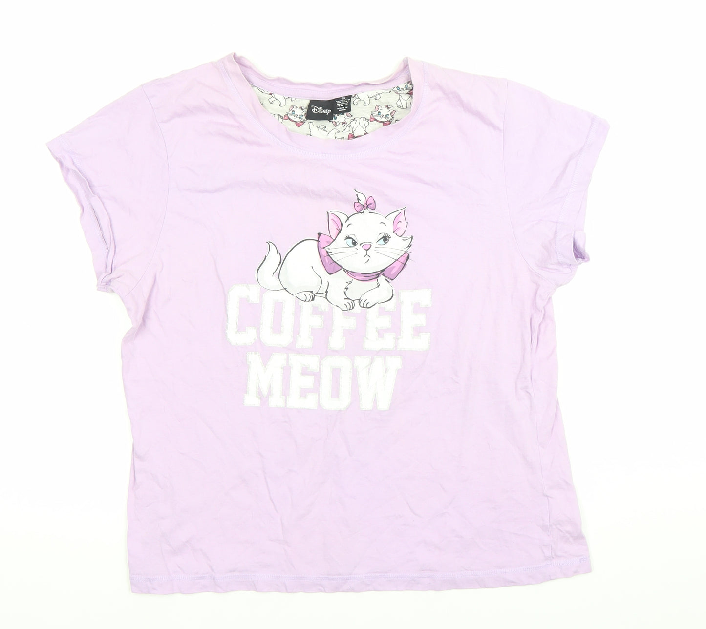 Disney Women’s Purple Marie Aristocats Nightshirt T-Shirt L