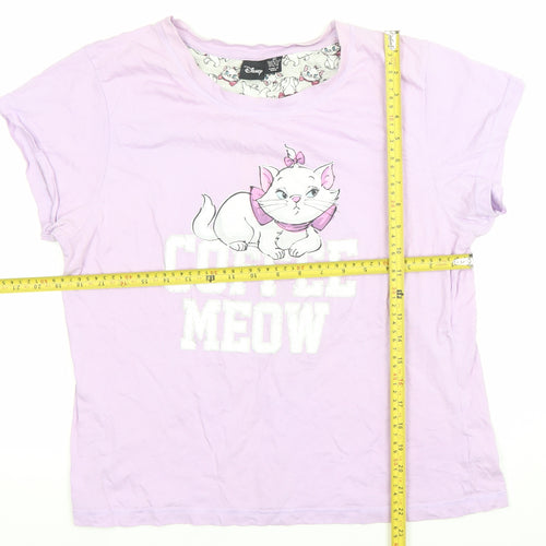 Disney Women’s Purple Marie Aristocats Nightshirt T-Shirt L