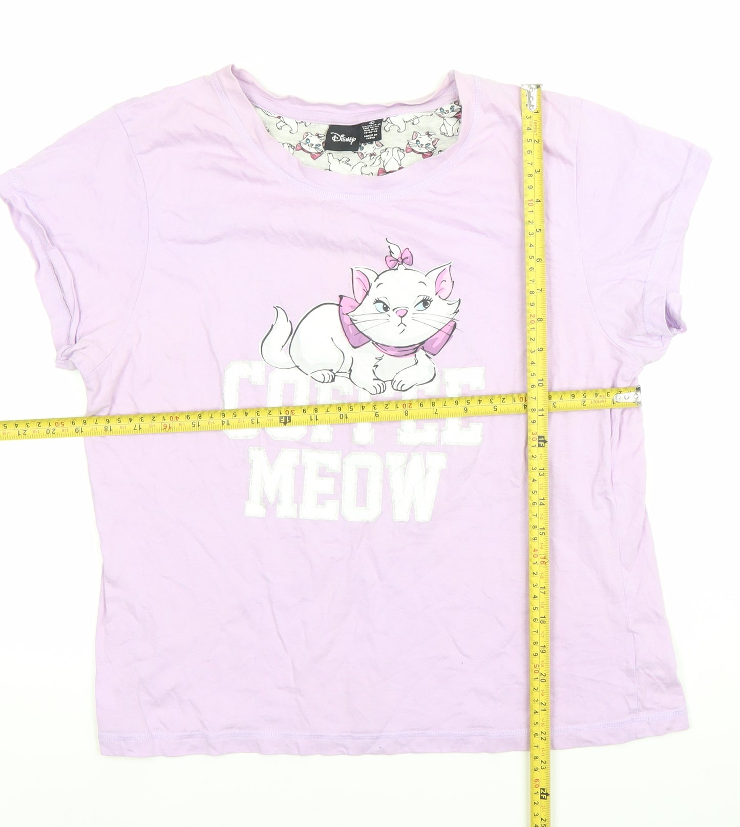 Disney Women’s Purple Marie Aristocats Nightshirt T-Shirt L