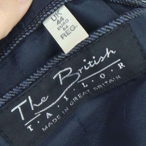 The British Tailor Men's Grey Check Wool Blazer Jacket 44R