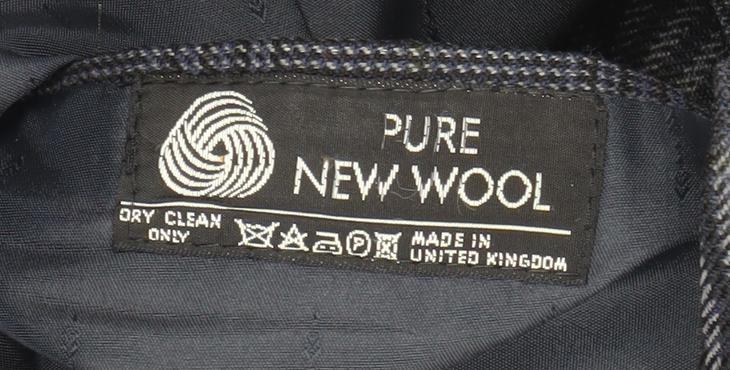 The British Tailor Men's Grey Check Wool Blazer Jacket 44R