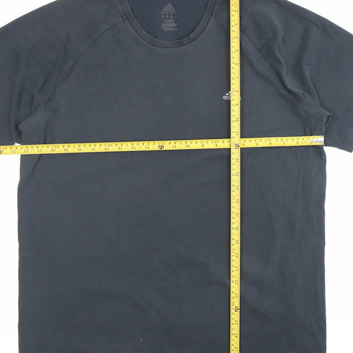 Adidas Men's Black L Regular Fit Crew Neck Short Sleeve T-Shirt