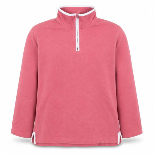 Boden Women’s Pink Cotton 1/4 Zip Sweatshirt Size M