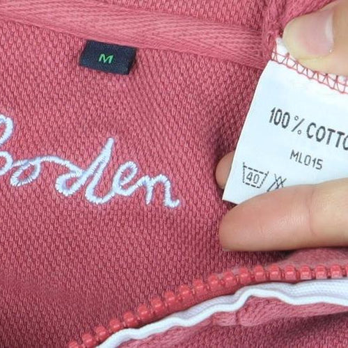 Boden Women’s Pink Cotton 1/4 Zip Sweatshirt Size M