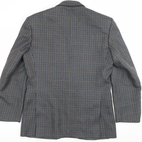 Greenwoods Mens Multicoloured Wool Check Blazer Jacket Size 38