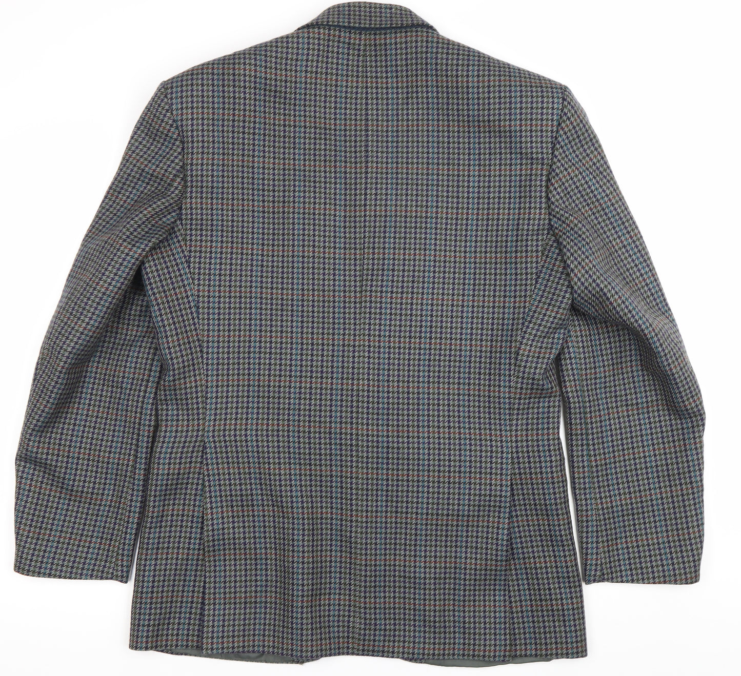 Greenwoods Mens Multicoloured Wool Check Blazer Jacket Size 38