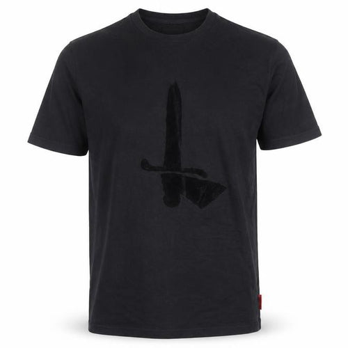 Charlton Athletic Mens Black Large Cotton Crew Neck Sports T-Shirt