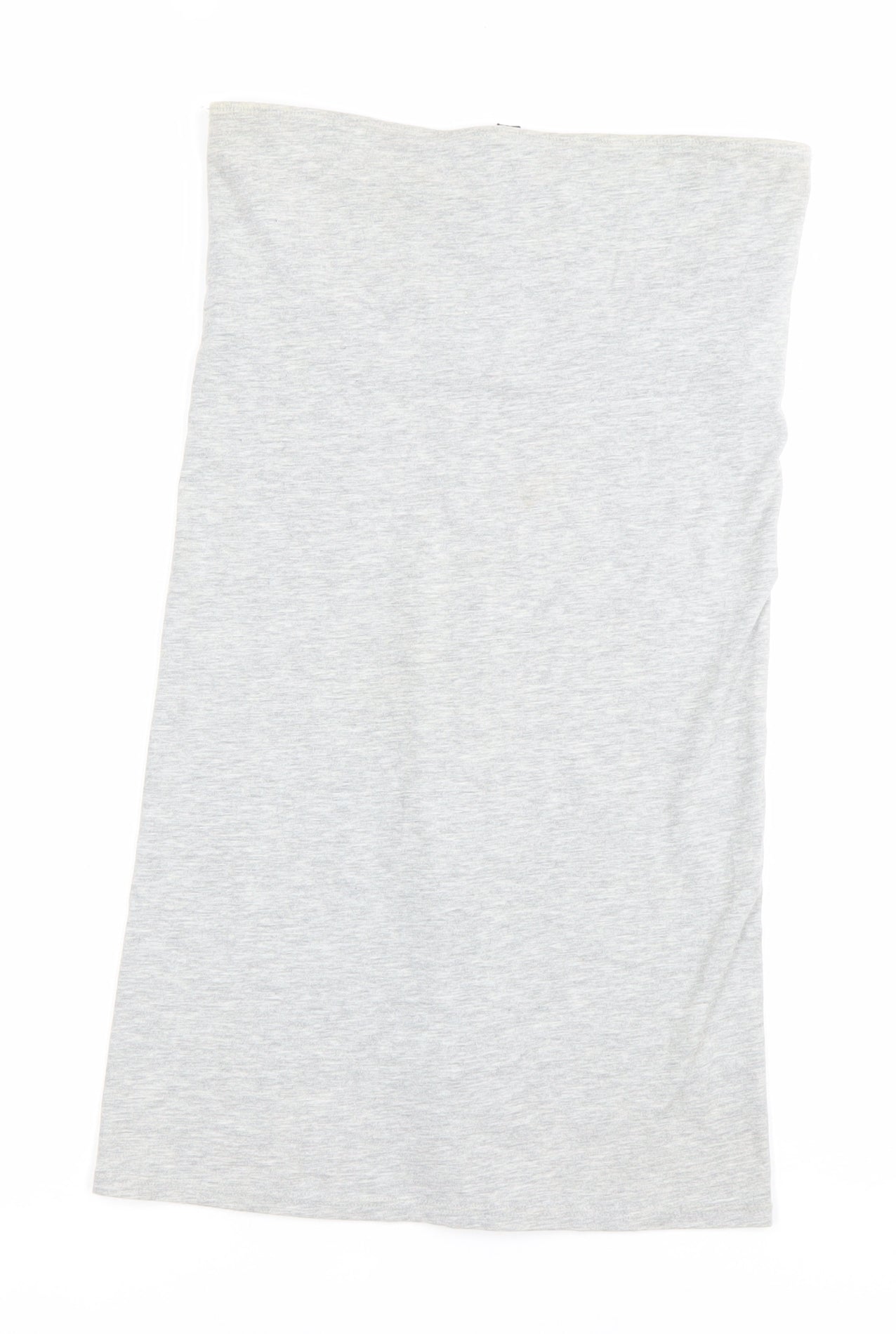 Topshop Women’s Grey Strapless Bodycon Dress Size 10 Knee Length