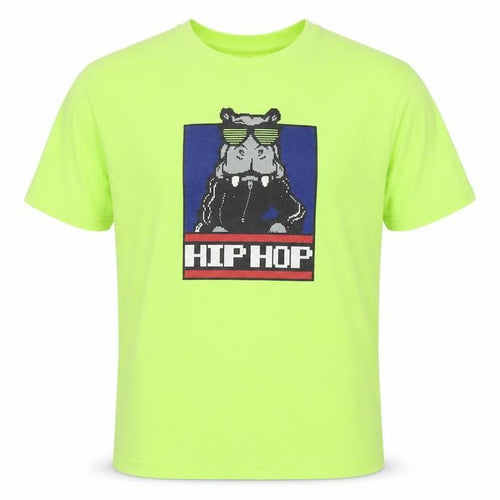 Next Boys Green Hip Hop Graphic T-Shirt Age 9 Years Short Sleeve Crew Neck
