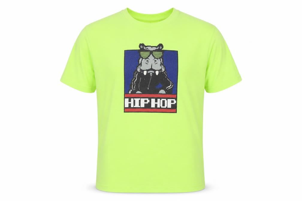 Next Boys Green Hip Hop Graphic T-Shirt Age 9 Years Short Sleeve Crew Neck