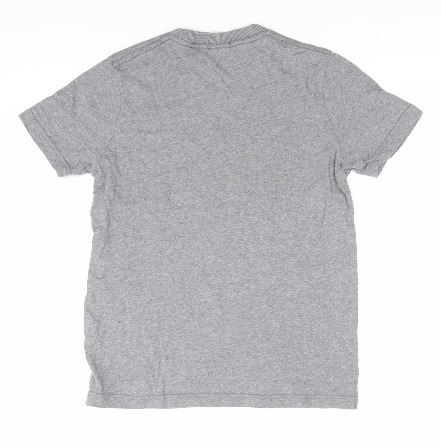 Abercrombie Boys Grey Muscle Fit Graphic Logo T-Shirt Size M