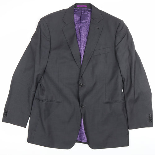 Balmain Men's Grey Blazer Jacket 42in Chest Notch Lapel Formal