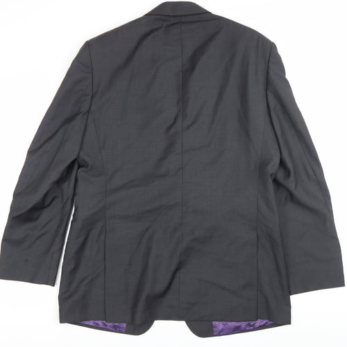 Balmain Men's Grey Blazer Jacket 42in Chest Notch Lapel Formal