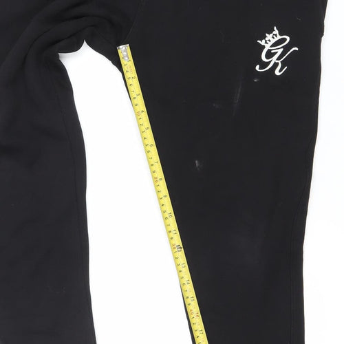 Gym King Men’s Black Jogger Sweatpants M Cotton Blend Tapered Fit