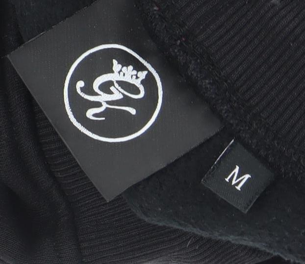 Gym King Men’s Black Jogger Sweatpants M Cotton Blend Tapered Fit