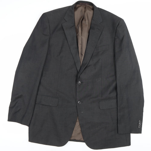 Burton Men’s Grey 44L Blazer Jacket Single-Breasted Formal