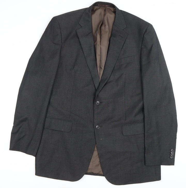 Burton Men’s Grey 44L Blazer Jacket Single-Breasted Formal