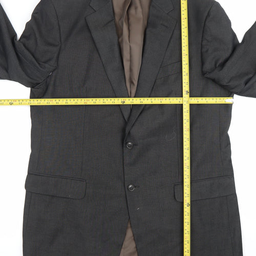 Burton Men’s Grey 44L Blazer Jacket Single-Breasted Formal