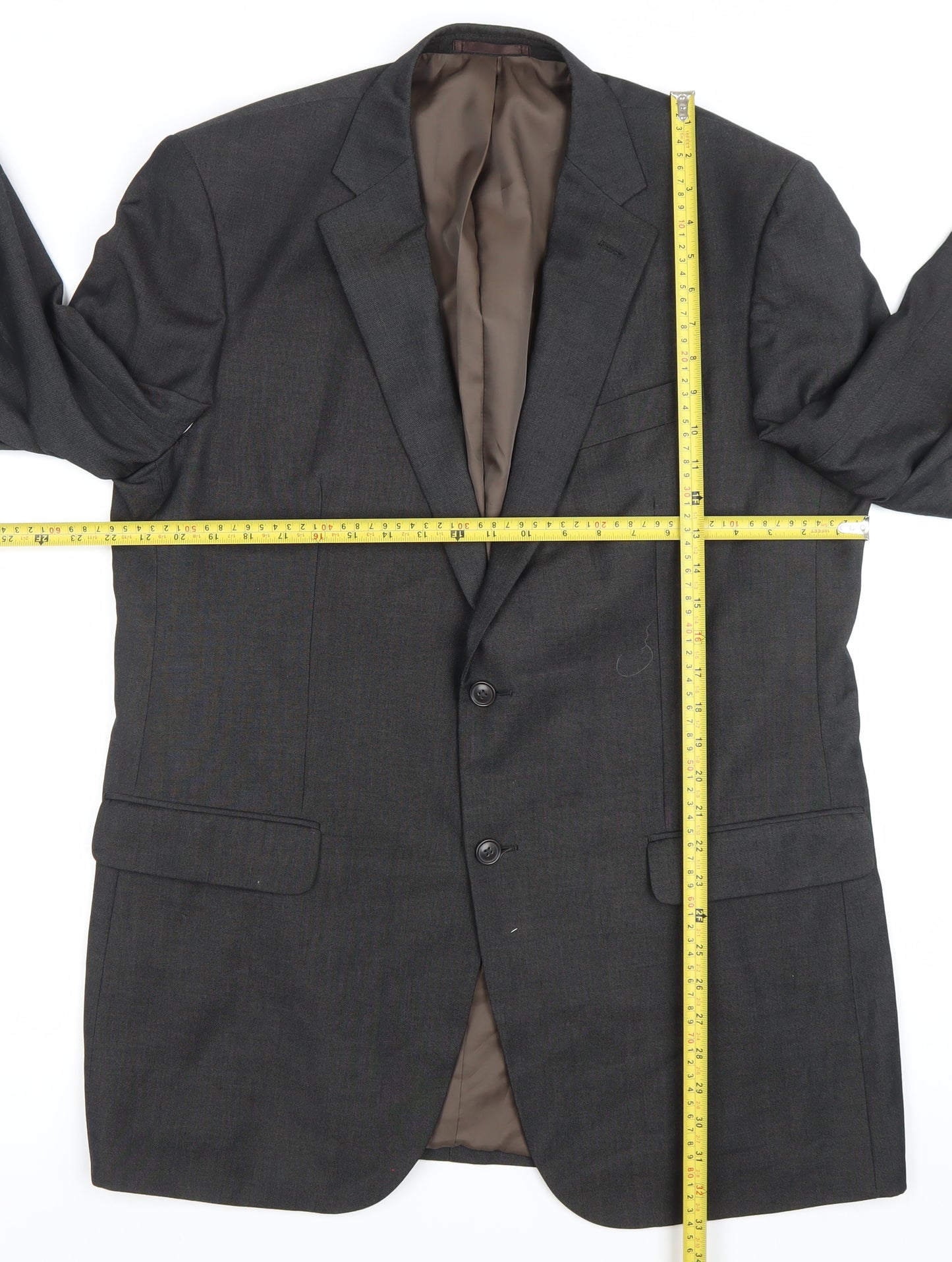 Burton Men’s Grey 44L Blazer Jacket Single-Breasted Formal