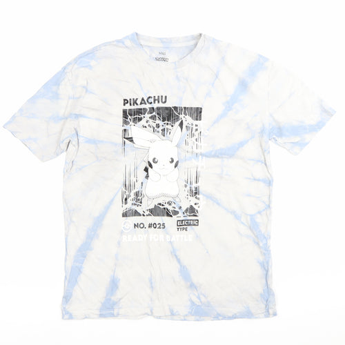 Marks and Spencer Boys Multicoloured Pokémon Pikachu Tie-Dye T-Shirt 13-14Y