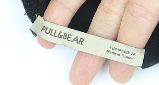 Pull&Bear Womens Black Long Sleeve Knee Length Shift Dress UK 12