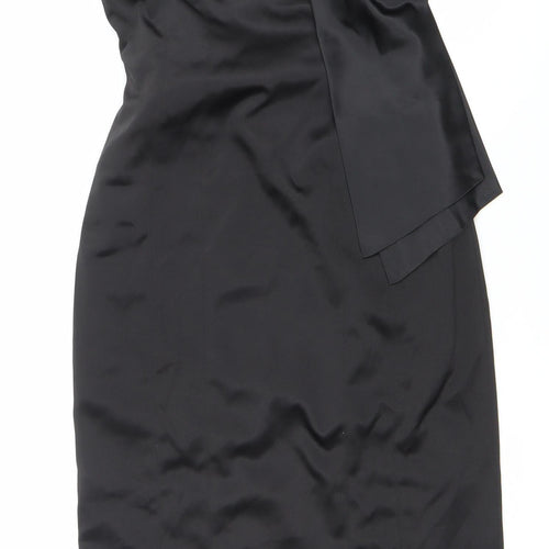 Atmosphere Women’s Black One Shoulder Bow Sheath Dress Size 12