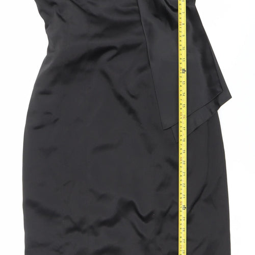 Atmosphere Women’s Black One Shoulder Bow Sheath Dress Size 12
