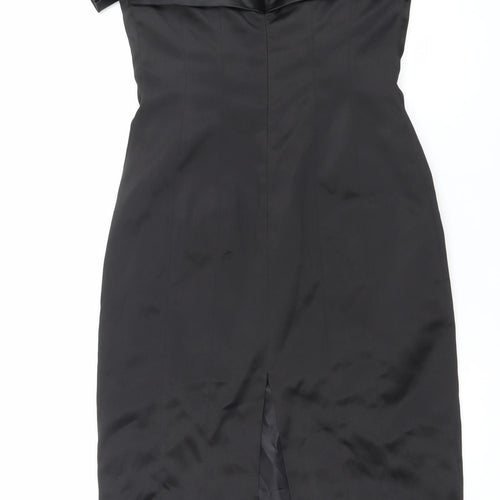 Atmosphere Women’s Black One Shoulder Bow Sheath Dress Size 12