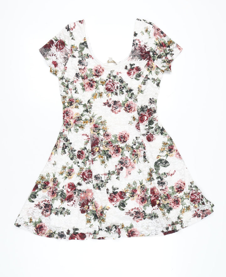 Apricot Women’s Multicoloured Floral Fit & Flare Dress Size 12