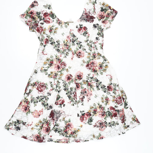 Apricot Women’s Multicoloured Floral Fit & Flare Dress Size 12
