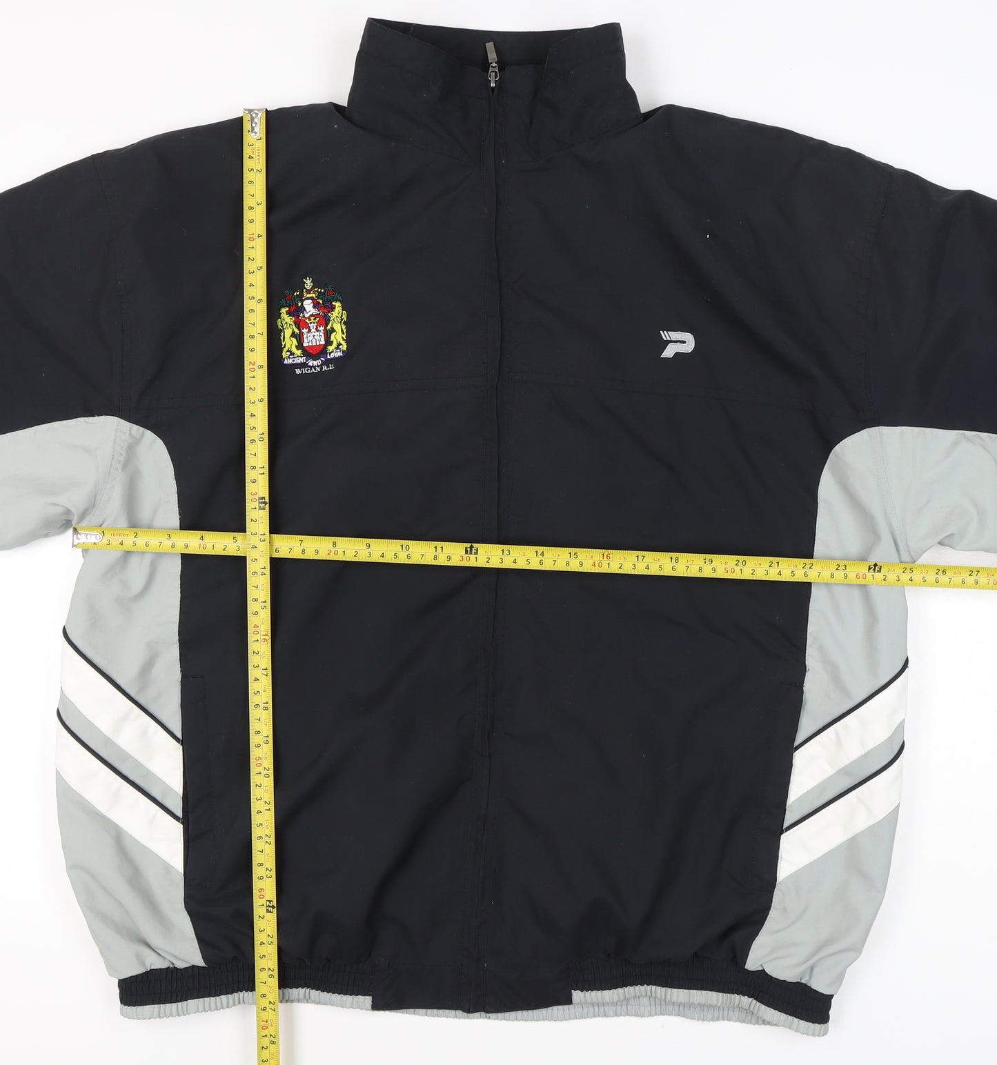 Patrick Men’s Black XL Windbreaker Jacket Sports Full Zip