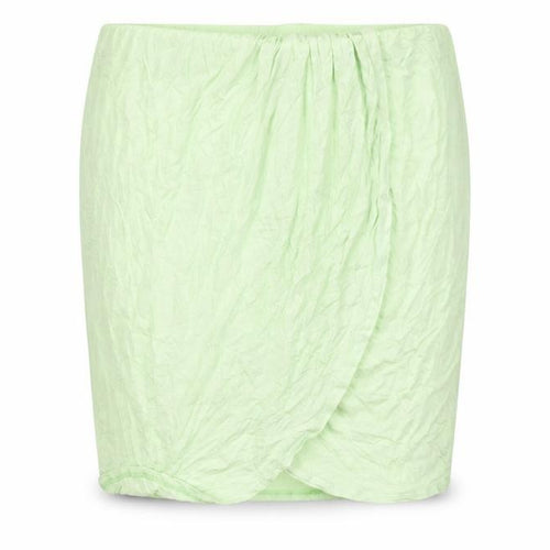 Pieces Women Green XL Knee Length Straight Pencil Skirt Viscose