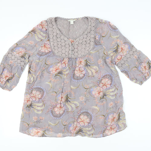 Monsoon Women’s Multicoloured Floral Tunic Blouse UK 14