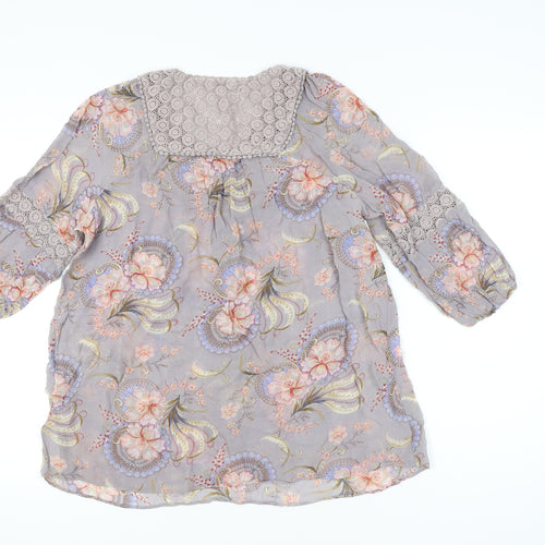 Monsoon Women’s Multicoloured Floral Tunic Blouse UK 14