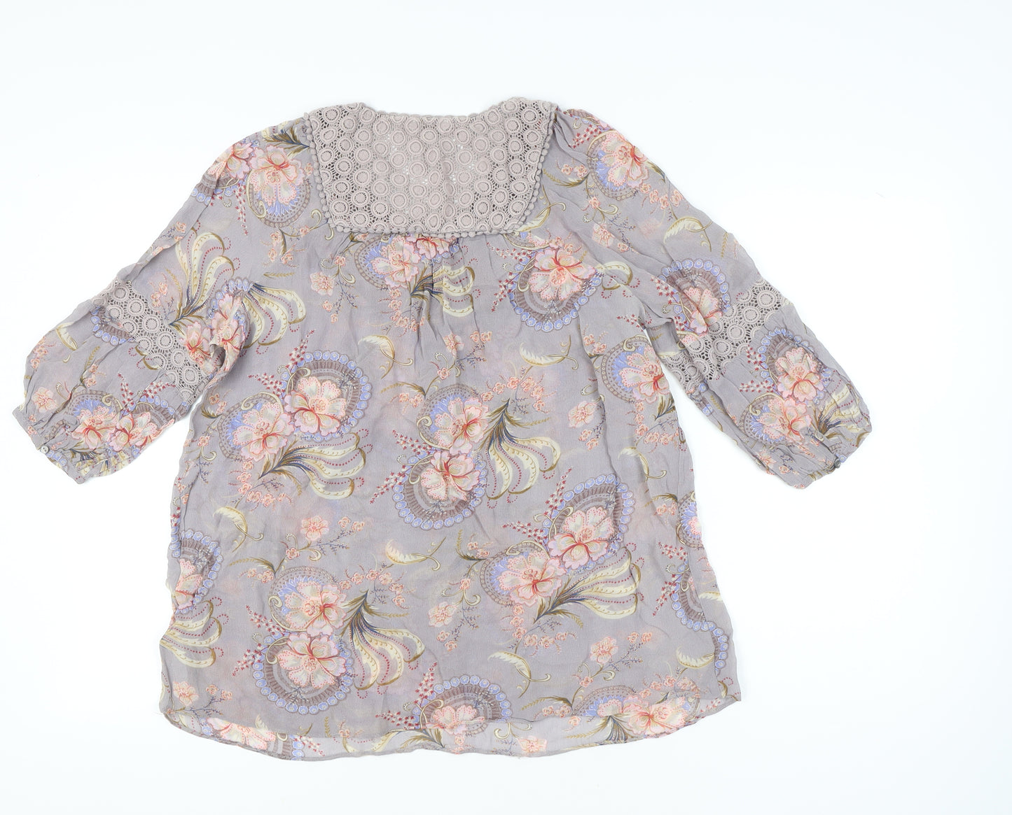 Monsoon Women’s Multicoloured Floral Tunic Blouse UK 14