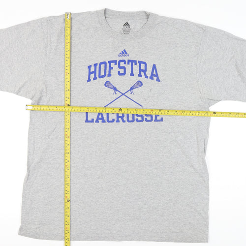 Adidas Men’s Grey Hofstra Lacrosse Graphic T-Shirt Size L