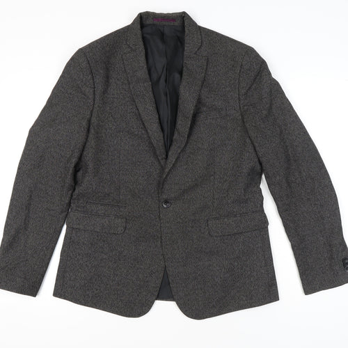 Marks and Spencer Men's Grey 40in Blazer Jacket Medium