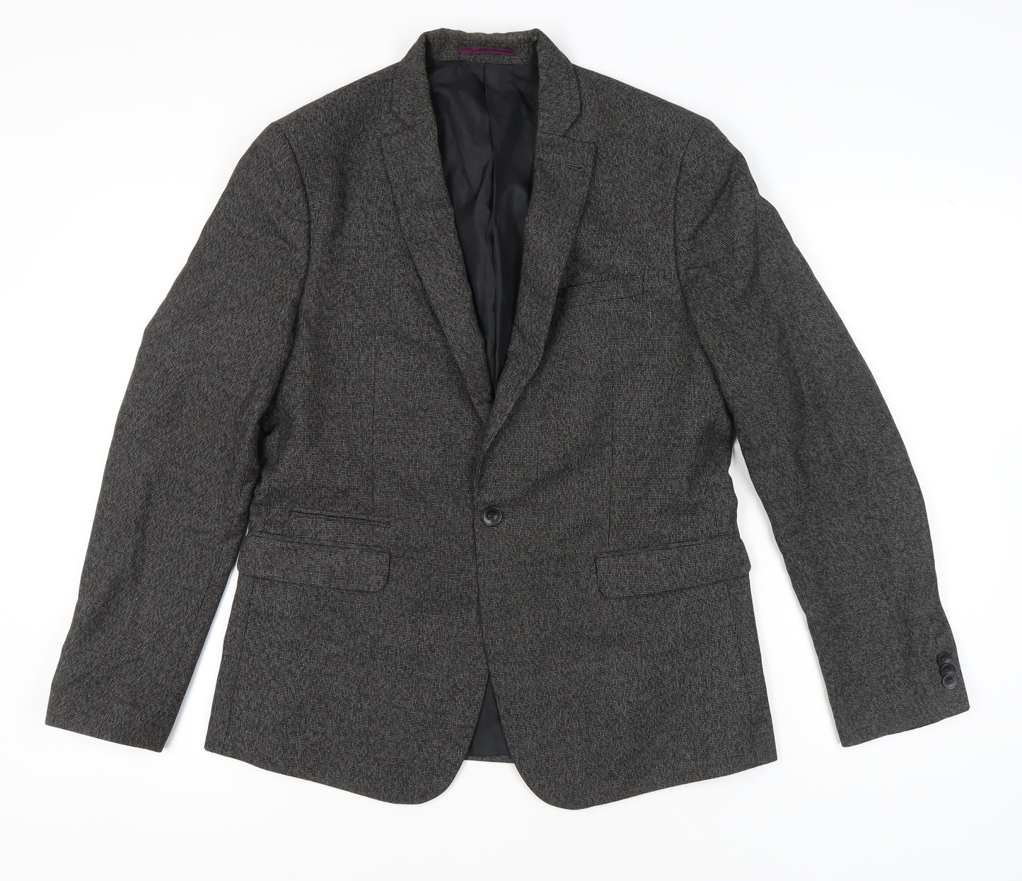Marks and Spencer Men's Grey 40in Blazer Jacket Medium