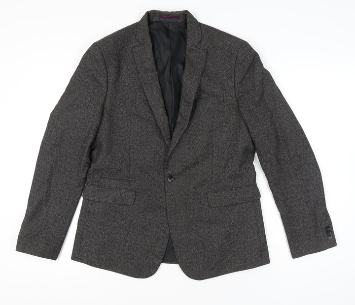 Marks and Spencer Men's Grey 40in Blazer Jacket Medium